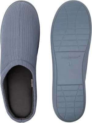 Brookstone Classic Comfort Memory Foam Men's Indoor Slippers - Warm & Comfortable, Soft Plush Lining, Non-Slip Sole
