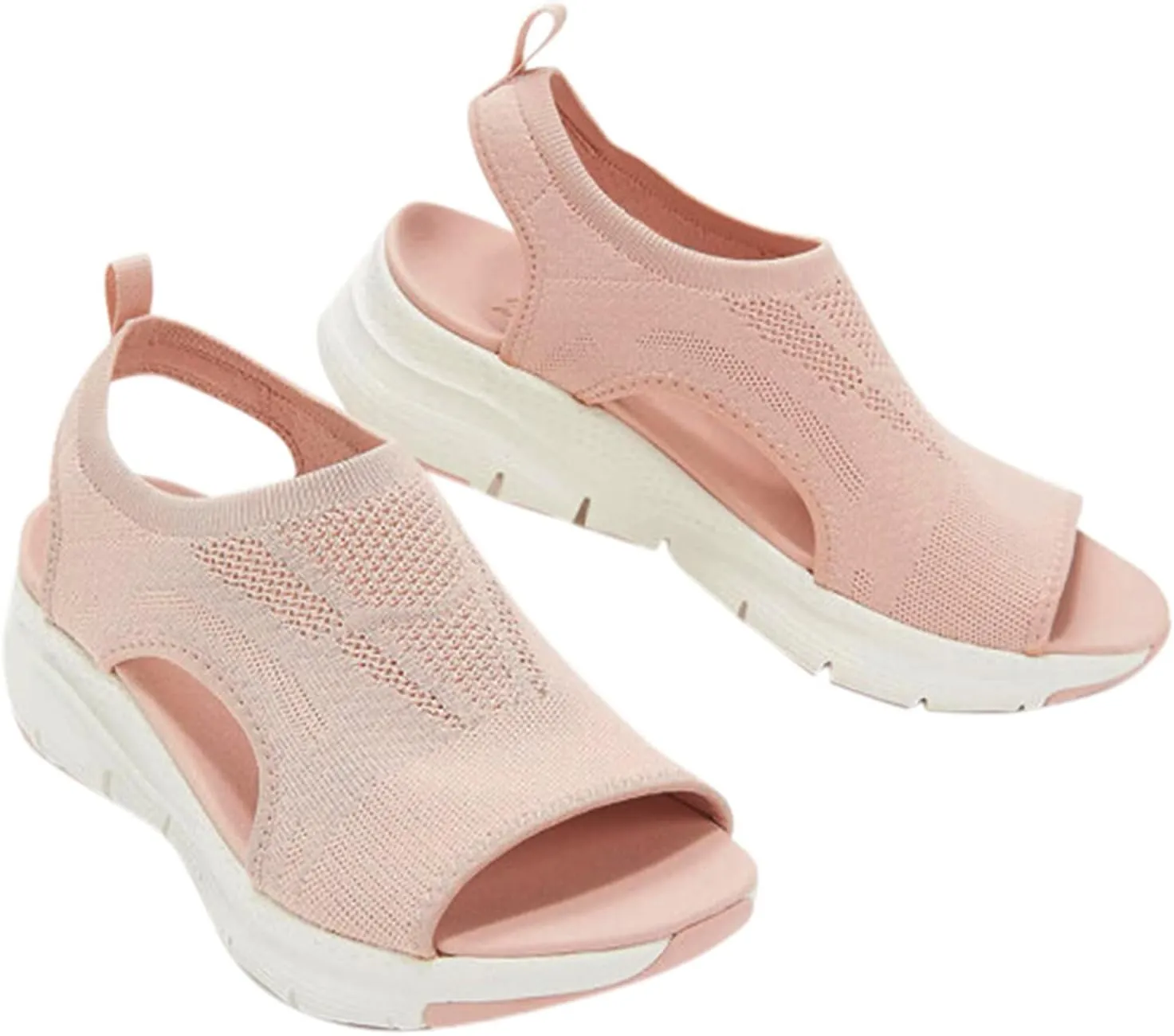 Cathalem Women's Breathable Orthopedic Sandals, 2024 New Soft Shoes Go Walking Slip on Diabetic Foam Shoes Arch Support Shoes