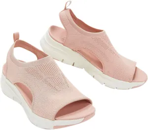 Cathalem Women's Breathable Orthopedic Sandals, 2024 New Soft Shoes Go Walking Slip on Diabetic Foam Shoes Arch Support Shoes