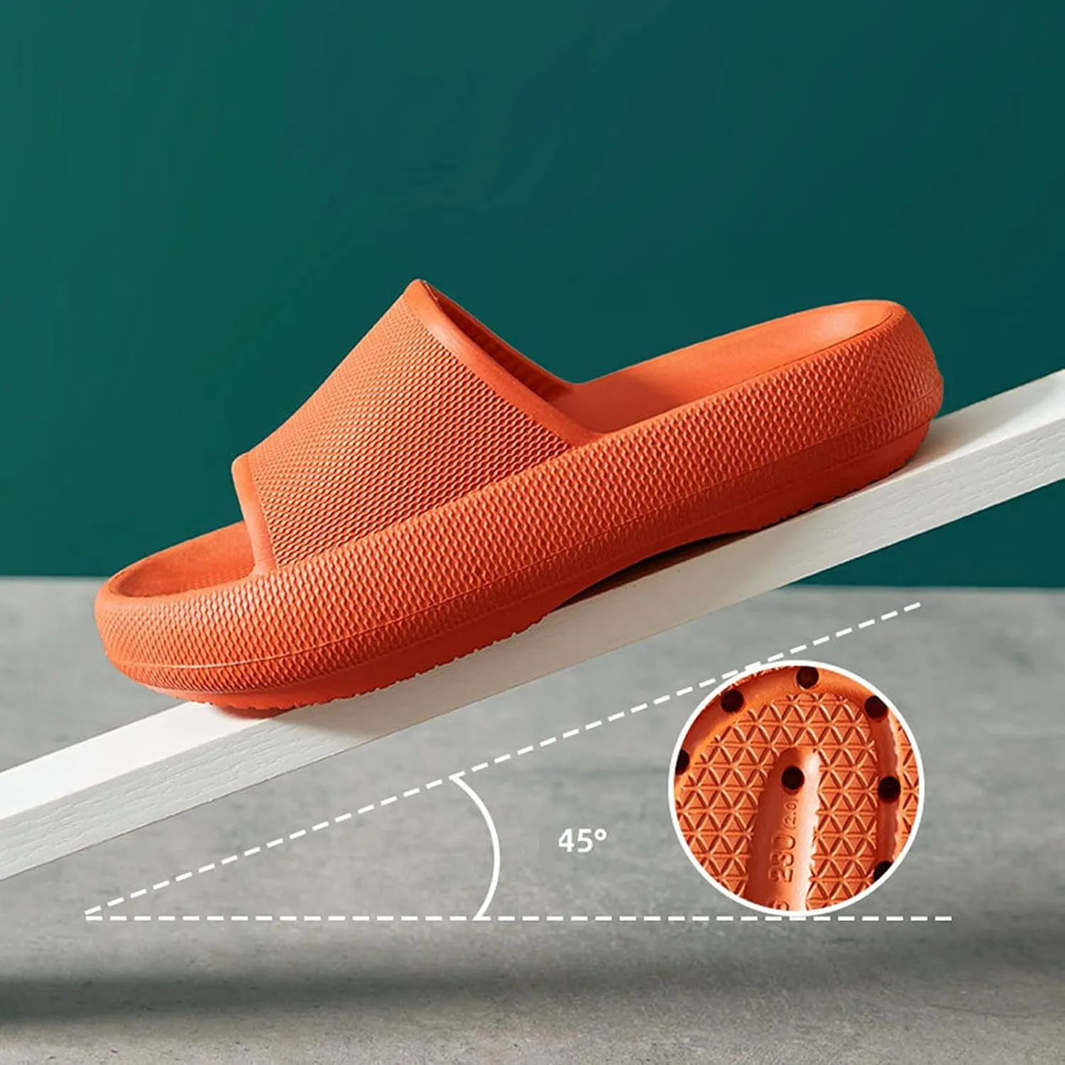 Couples Cloud Slides Home Bathing Slippers Soft Memory Foam Slippers Summer Beach Slides Mens Size 15
