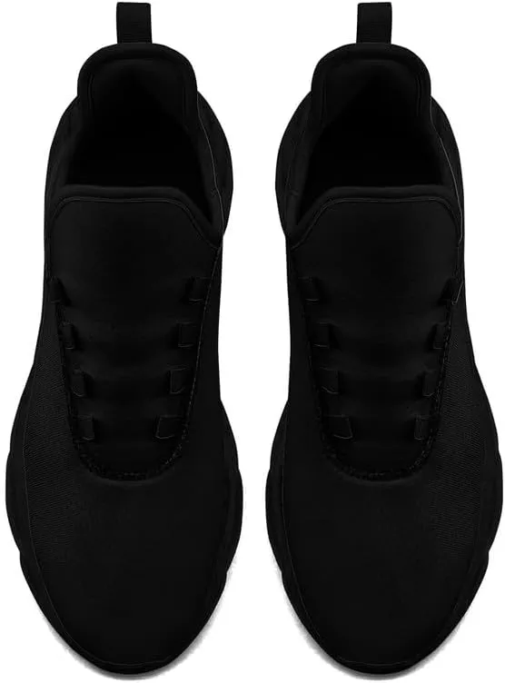 Custom Solid Color Sneakers for Men Women Print with Your Need Personalized Running Walking Tennis White Black Sports Shoes