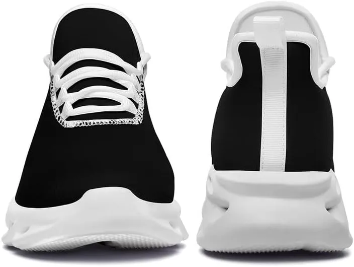Custom Solid Color Sneakers for Men Women Print with Your Need Personalized Running Walking Tennis White Black Sports Shoes