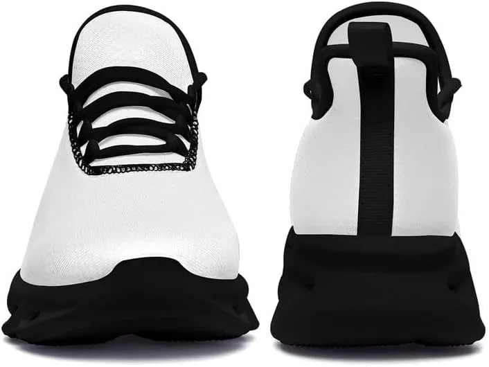 Custom Solid Color Sneakers for Men Women Print with Your Need Personalized Running Walking Tennis White Black Sports Shoes