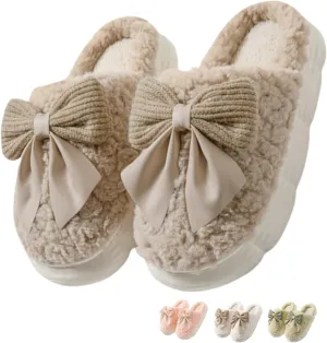 Cute House Slippers Plush Memory Foam Slippers for Indoor and Outdoor Cozy Trendy Slip-On Shoes