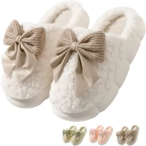 Cute House Slippers Plush Memory Foam Slippers for Indoor and Outdoor Cozy Trendy Slip-On Shoes