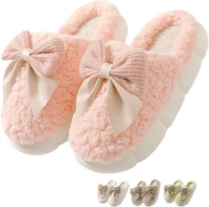 Cute House Slippers Plush Memory Foam Slippers for Indoor and Outdoor Cozy Trendy Slip-On Shoes