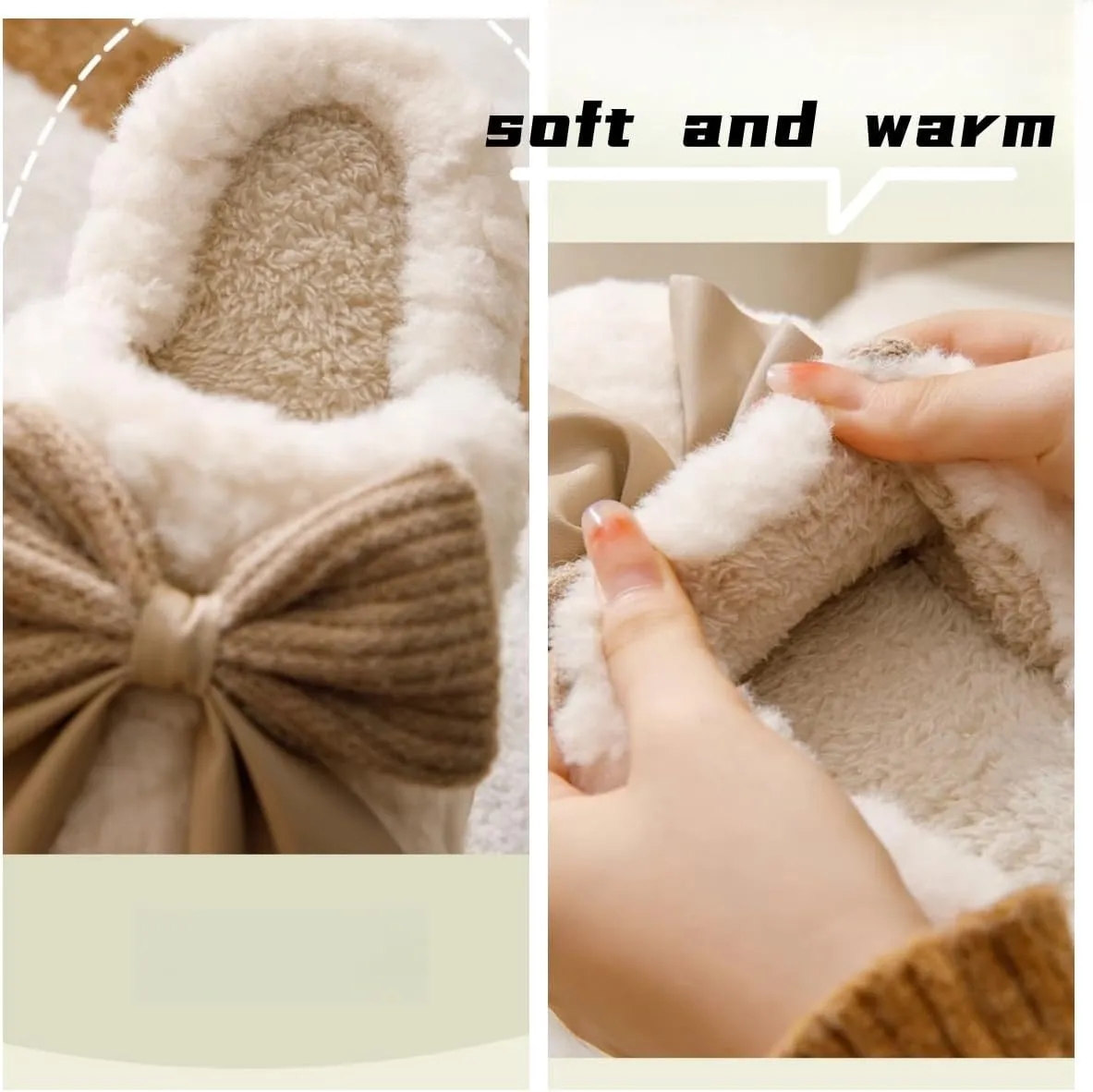 Cute House Slippers Plush Memory Foam Slippers for Indoor and Outdoor Cozy Trendy Slip-On Shoes