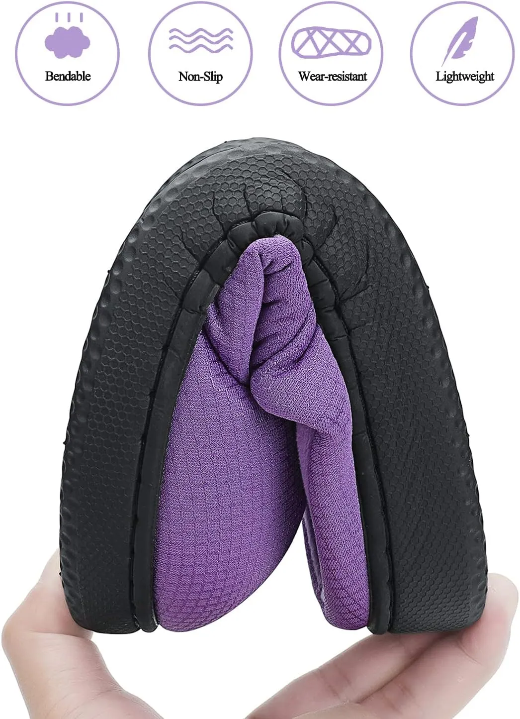 Dannto Womens Mens Memory Foam Slippers House Slide Sandals Bedroom Home Indoor Cozy Closed Toe Shoes