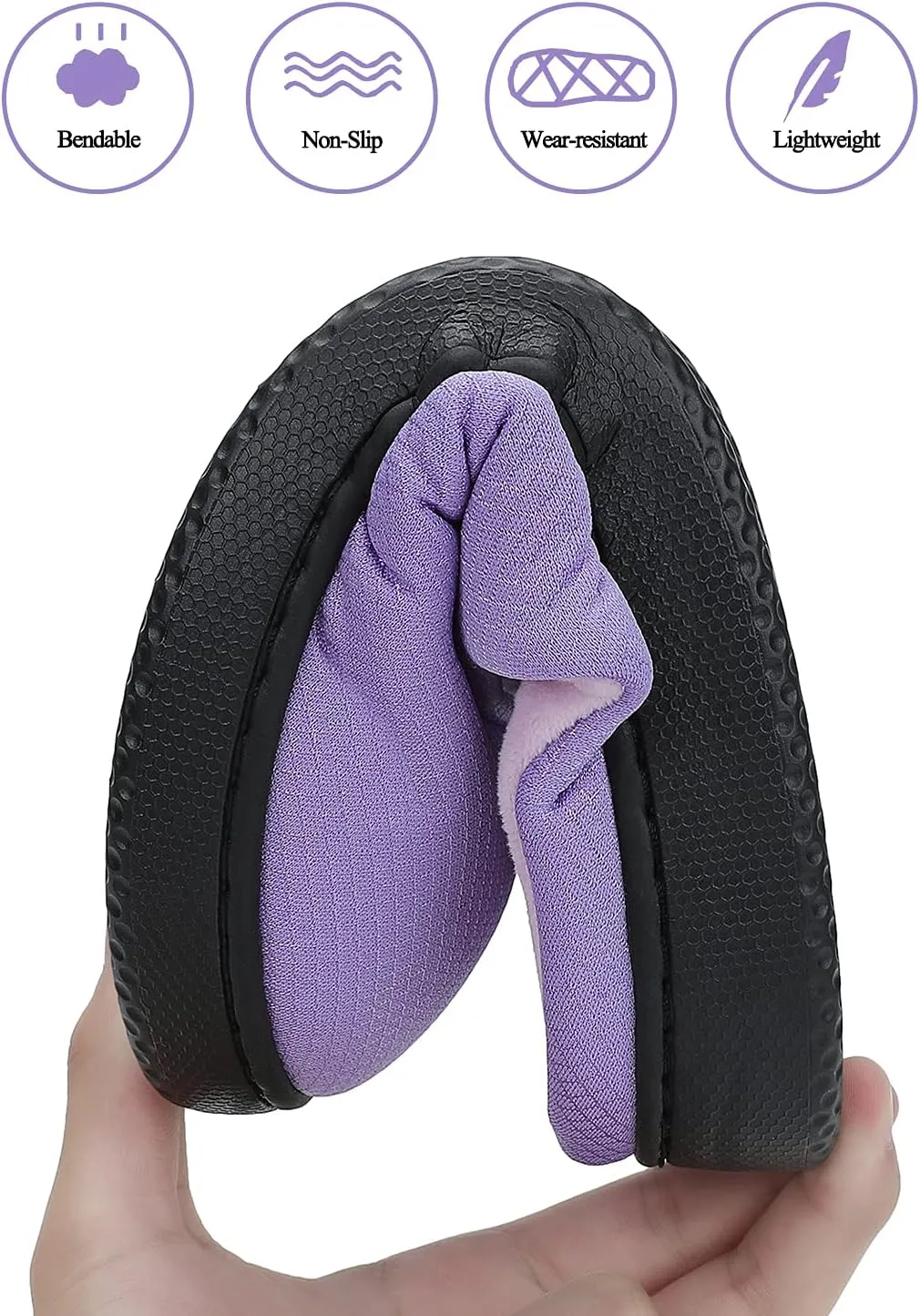 Dannto Womens Mens Memory Foam Slippers House Slide Sandals Bedroom Home Indoor Cozy Closed Toe Shoes