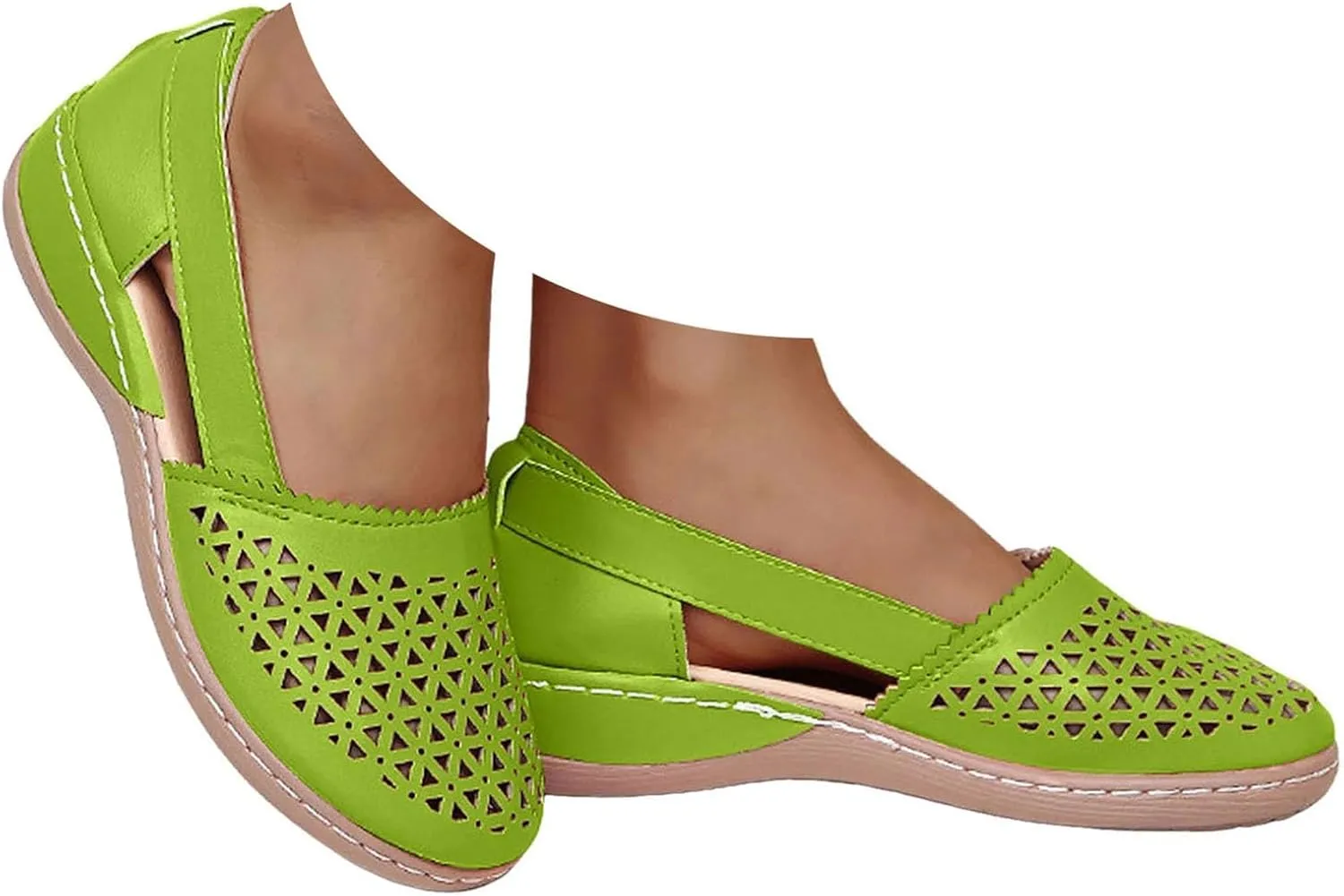 Eduavar Summer Sandals for Women 2023, Sandals Women Comfortable Close Toed Sandals Lace-up Flat Strap Sandals Shoes