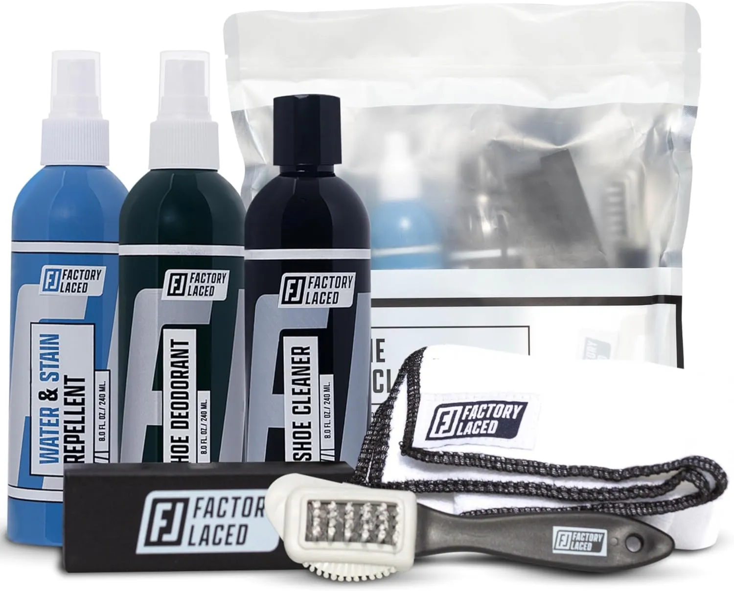 FACTORY LACED Shoe Cleaning Kit - Complete Sneaker Cleaner Kit - Shoe Cleaner for all shoes