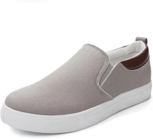 FMURY Men Canvas Shoe Casual Sneaker for MenLight Slip-on Comfortable Male Flats Trainers