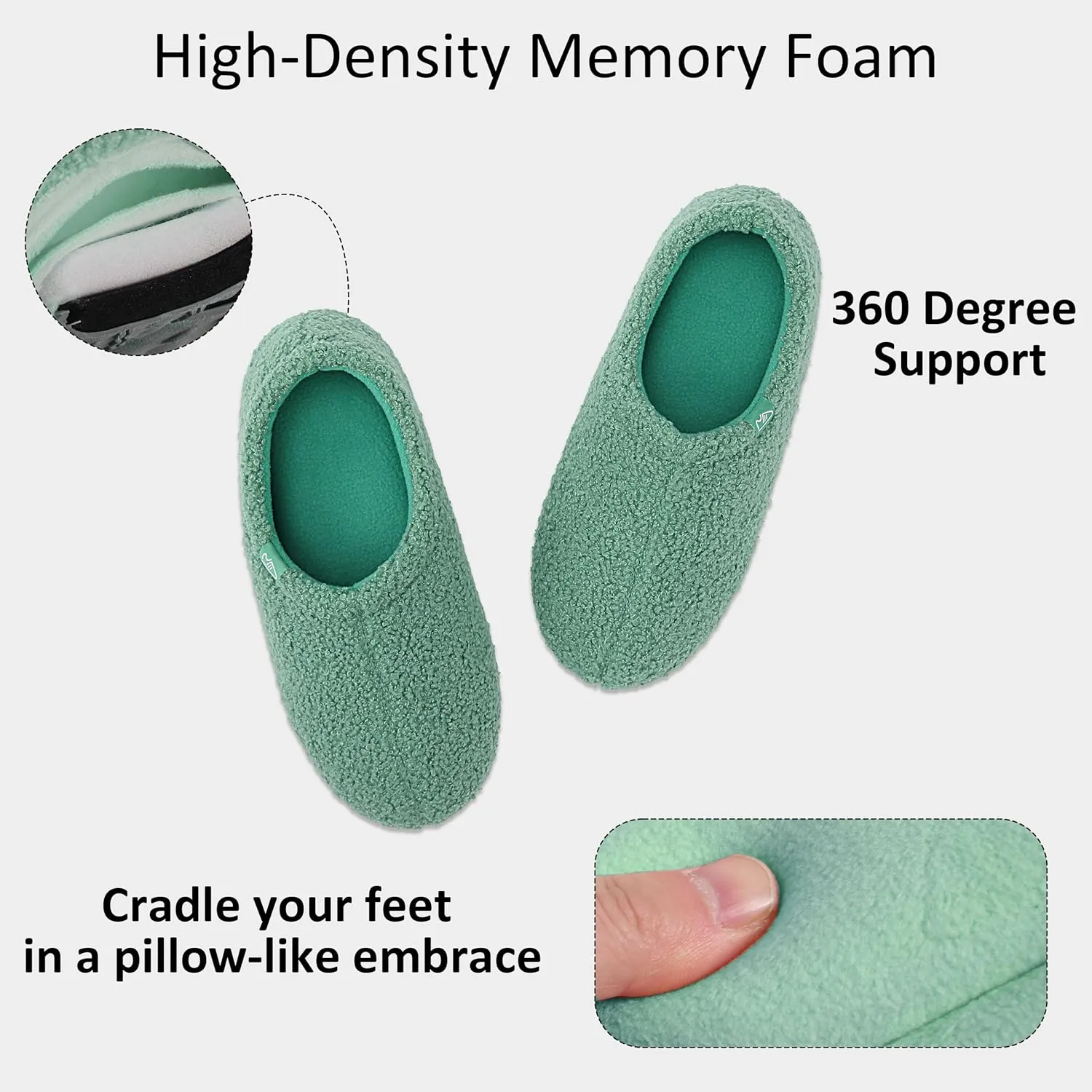 Forfoot House Slippers, Memory Foam Slippers for Women, Slippers for Women Indoor, Womens House Shoes