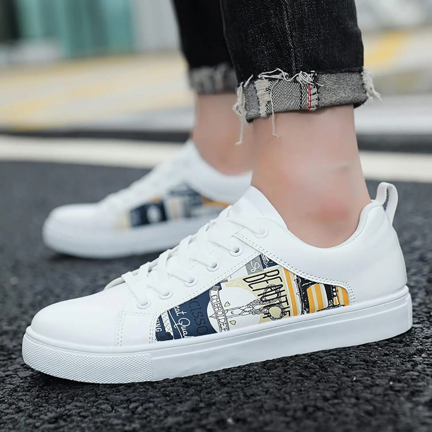 High Top Sneakers for Women 2023 Zapatos Antideslizantes para Mujer De Hule Black Sneakers for Women Slip On Plantar Fasciitis Shoes Women Dress Womens Black Sneakers Size 7w
