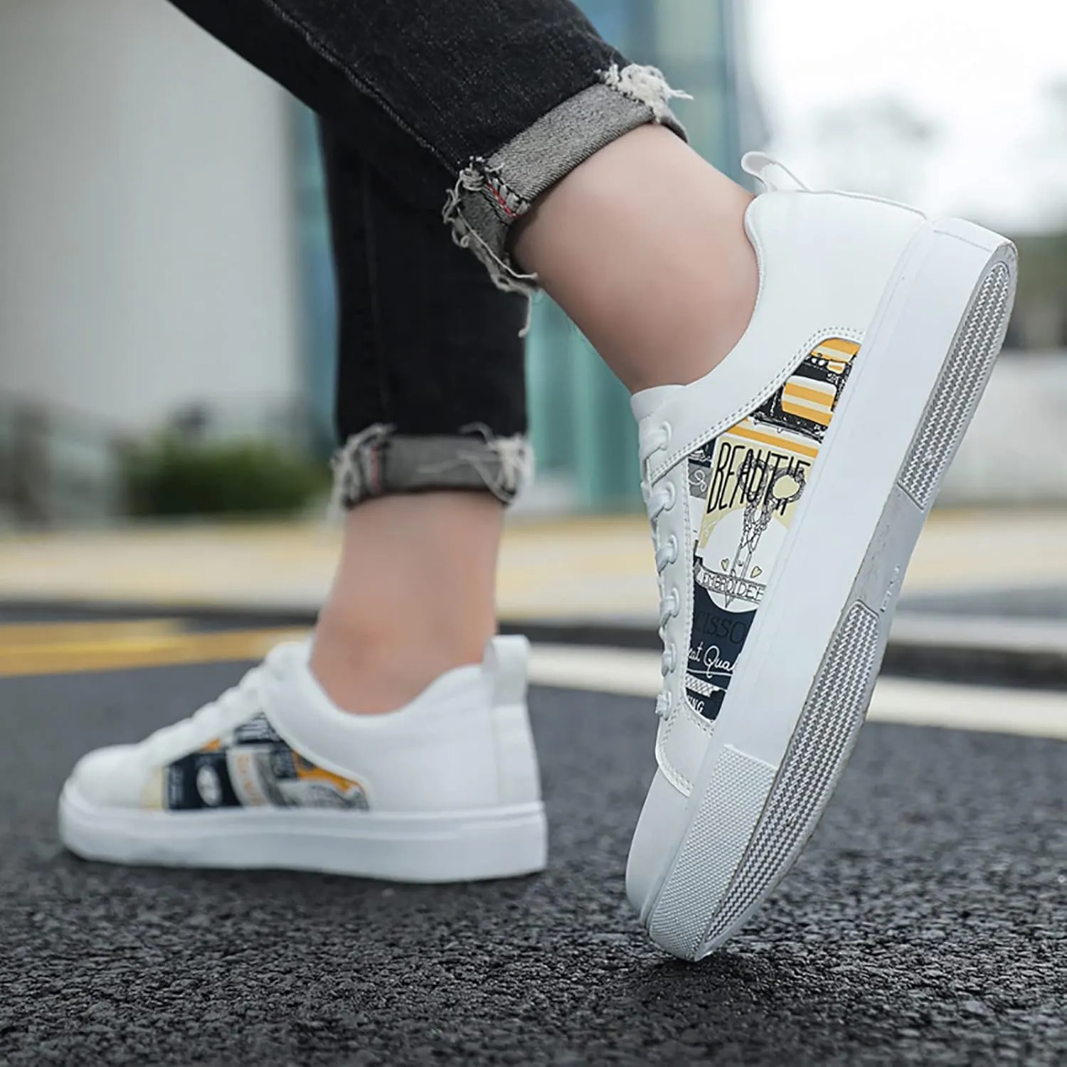 High Top Sneakers for Women 2023 Zapatos Antideslizantes para Mujer De Hule Black Sneakers for Women Slip On Plantar Fasciitis Shoes Women Dress Womens Black Sneakers Size 7w