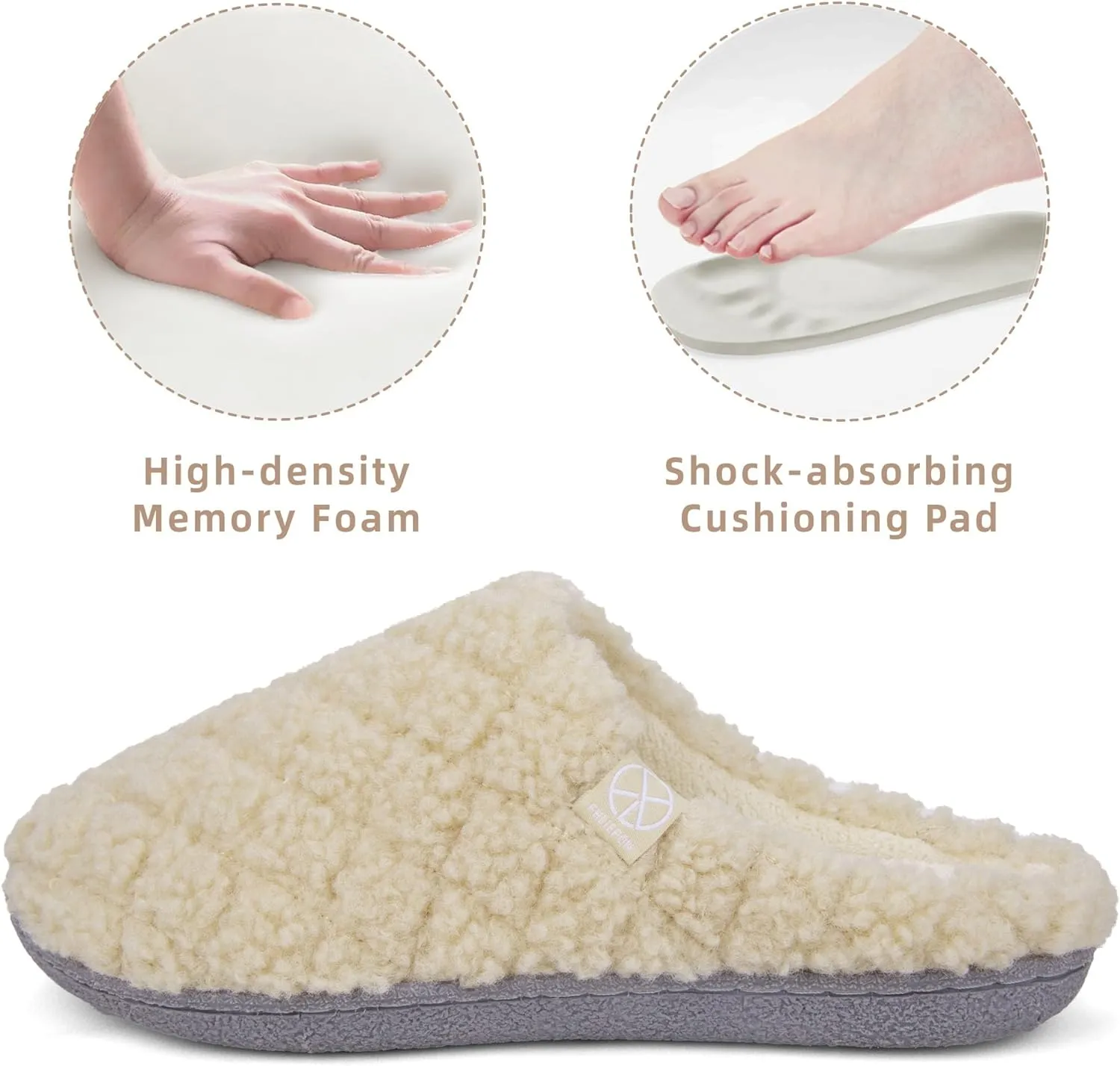 House Slippers for Women Memory Foam Slippers Cozy Lightweight House Shoes for Indoor Outdoor