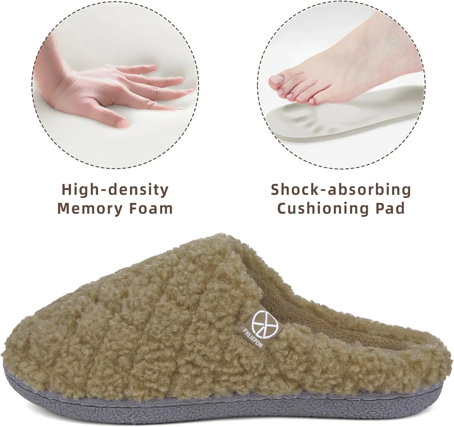 House Slippers for Women Memory Foam Slippers Cozy Lightweight House Shoes for Indoor Outdoor
