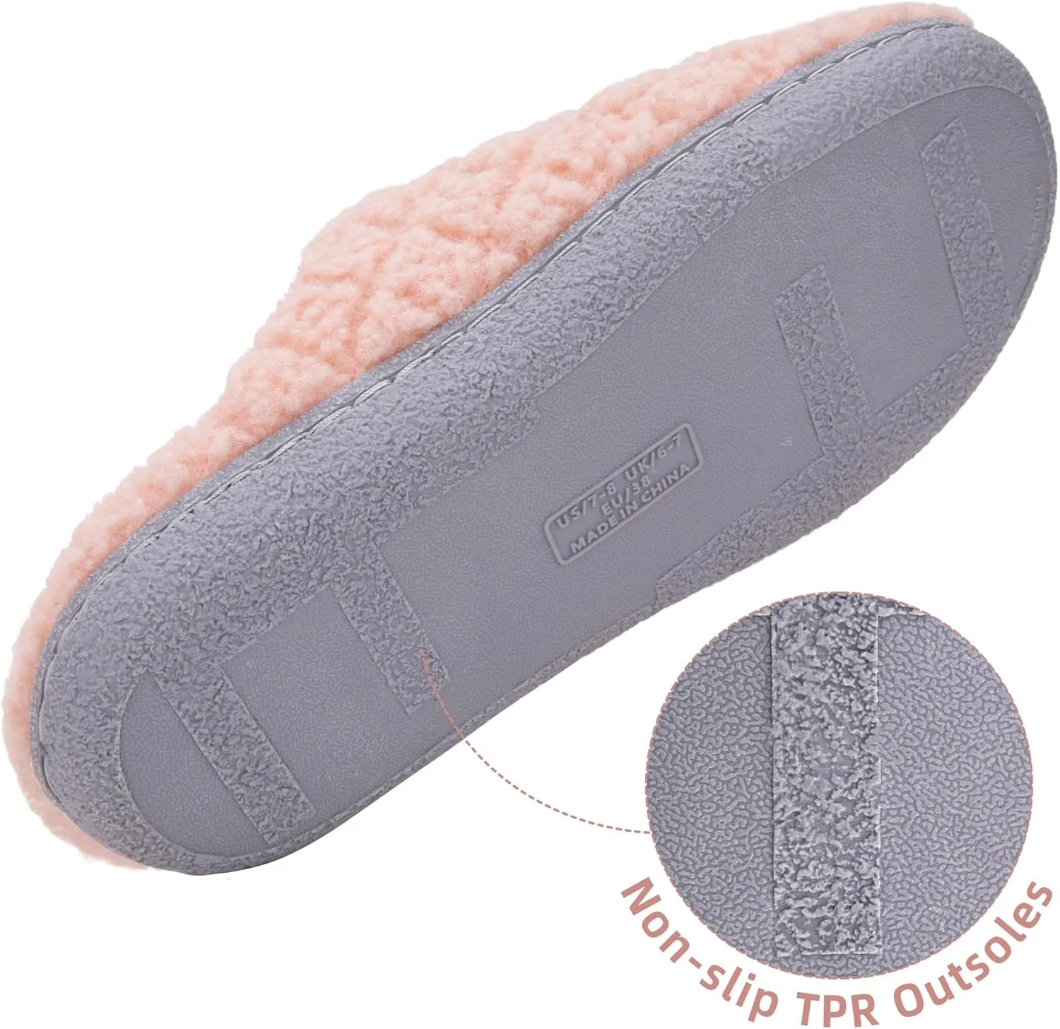 House Slippers for Women Memory Foam Slippers Cozy Lightweight House Shoes for Indoor Outdoor