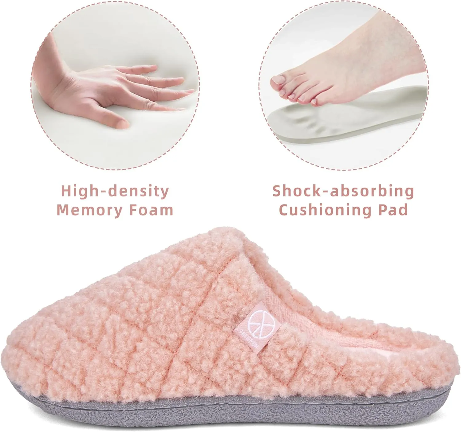 House Slippers for Women Memory Foam Slippers Cozy Lightweight House Shoes for Indoor Outdoor