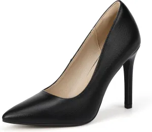 IDIFU IN4 Women's Pumps High Heels Closed Toe Stiletto Pointed Toe Dress Shoes Wedding Prom Bridal Daily Work Office Business Trendy Fashion Sexy Comfortable Pumps Dressy Shoes