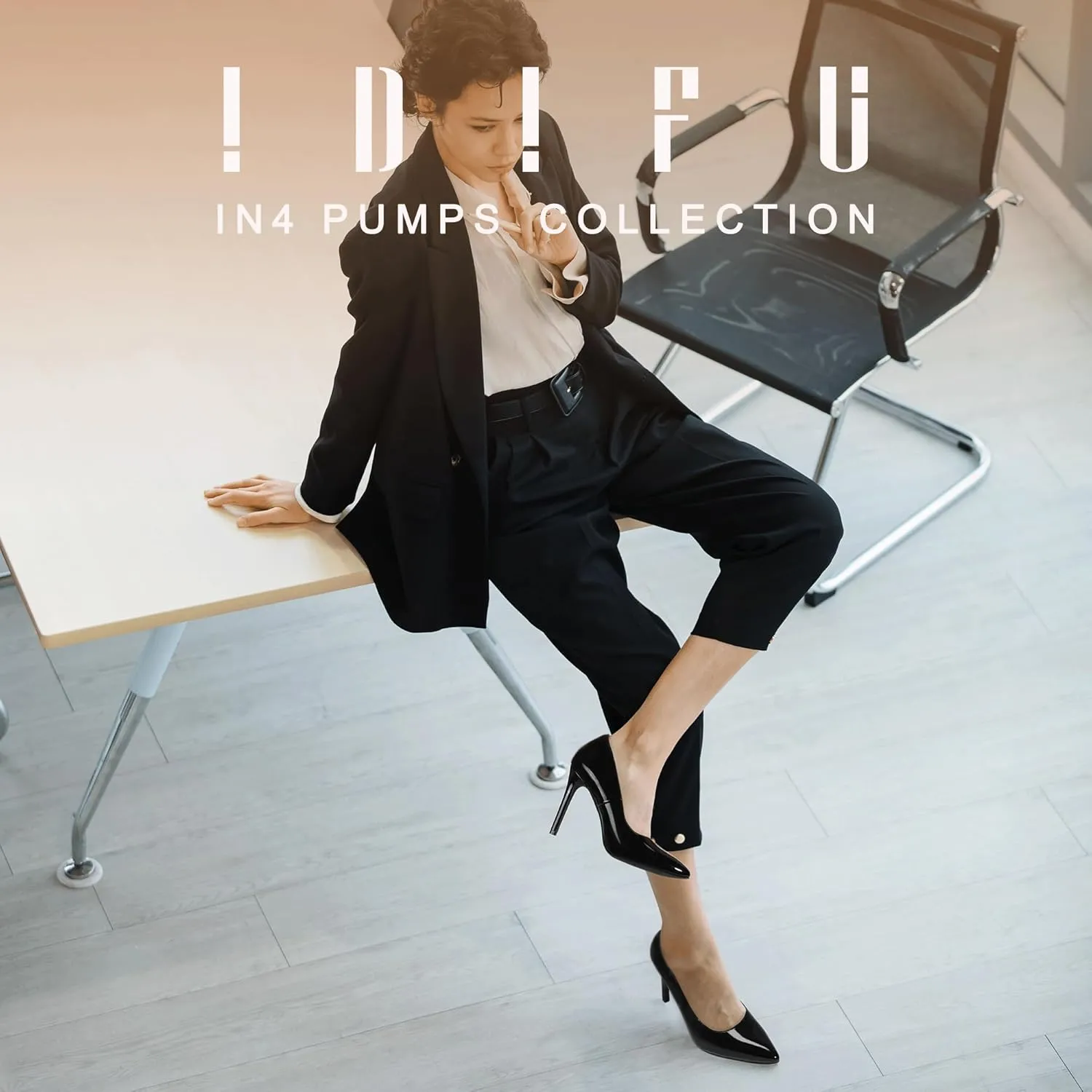IDIFU IN4 Women's Pumps High Heels Closed Toe Stiletto Pointed Toe Dress Shoes Wedding Prom Bridal Daily Work Office Business Trendy Fashion Sexy Comfortable Pumps Dressy Shoes