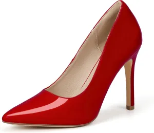 IDIFU IN4 Women's Pumps High Heels Closed Toe Stiletto Pointed Toe Dress Shoes Wedding Prom Bridal Daily Work Office Business Trendy Fashion Sexy Comfortable Pumps Dressy Shoes