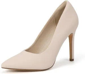 IDIFU IN4 Women's Pumps High Heels Closed Toe Stiletto Pointed Toe Dress Shoes Wedding Prom Bridal Daily Work Office Business Trendy Fashion Sexy Comfortable Pumps Dressy Shoes