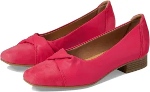 LEHOOR Women Square Toe Low Chunky Heel Pumps Slip On 1 inch Thick Block Heel Loafers Closed Cap Toe Patchwork Pleated Dress Shoes Heeled Comfy Retro Office Ladies Basic Shoes Wedding Party 4-11 M US