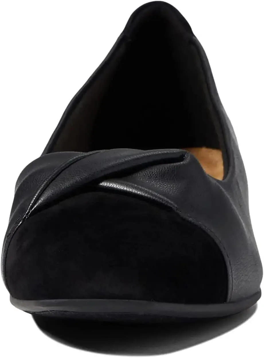 LEHOOR Women Square Toe Low Chunky Heel Pumps Slip On 1 inch Thick Block Heel Loafers Closed Cap Toe Patchwork Pleated Dress Shoes Heeled Comfy Retro Office Ladies Basic Shoes Wedding Party 4-11 M US
