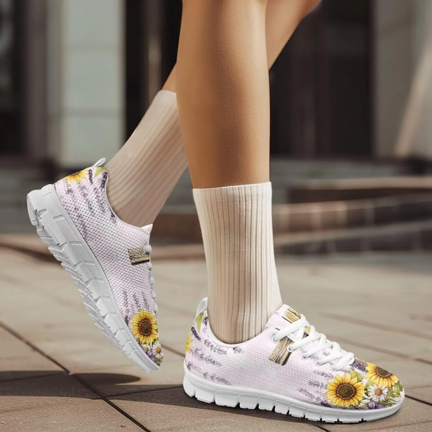 Lightweight Walking Sneakers Women Road Running Tennis Workout Athletic Shoes Non-Slip Breathable Work Shoes for Women Sneakers US 5-12
