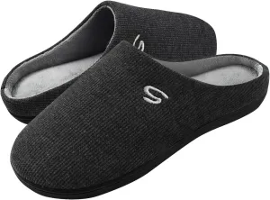 Men's Memory Foam Slippers, Comfy House Shoes, Cozy Men's Slippers with Warm Soft Coral Fleece Lining
