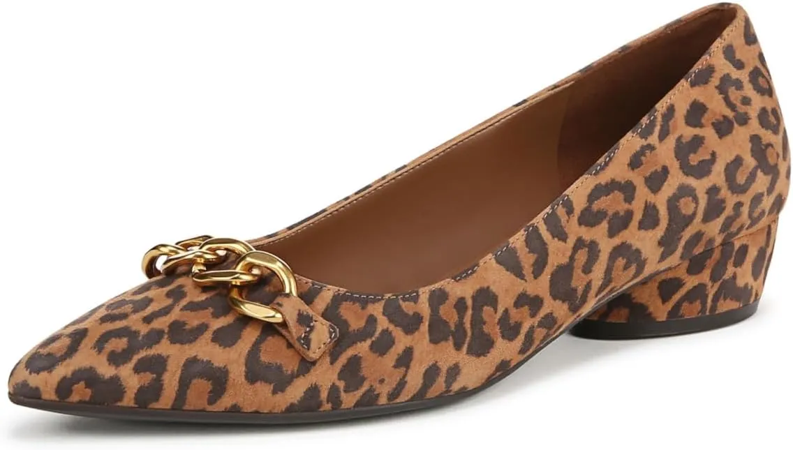 Naturalizer Womens Becca Pump Leopard Animal Print Suede 7 M