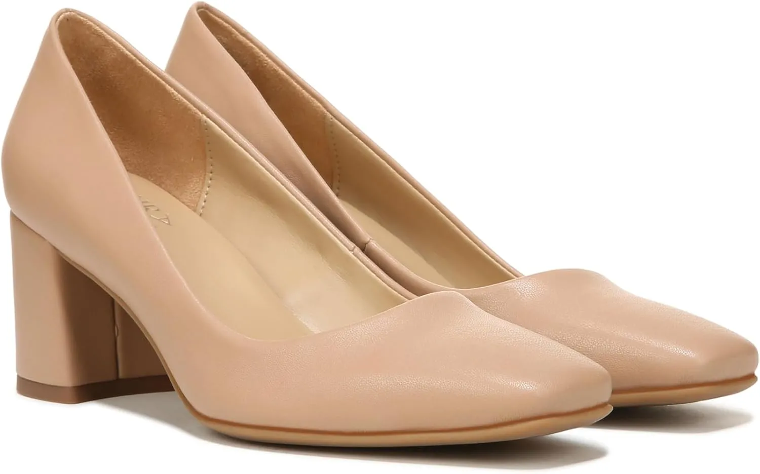 Naturalizer Women's Warner Square Toe Block Heel Pump