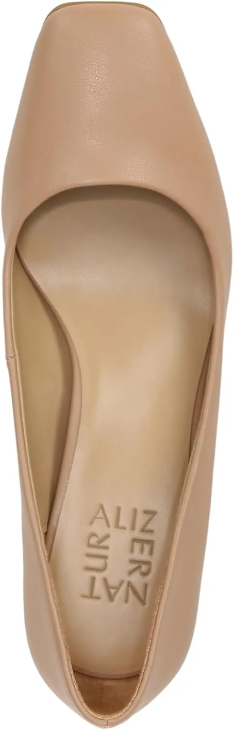Naturalizer Women's Warner Square Toe Block Heel Pump