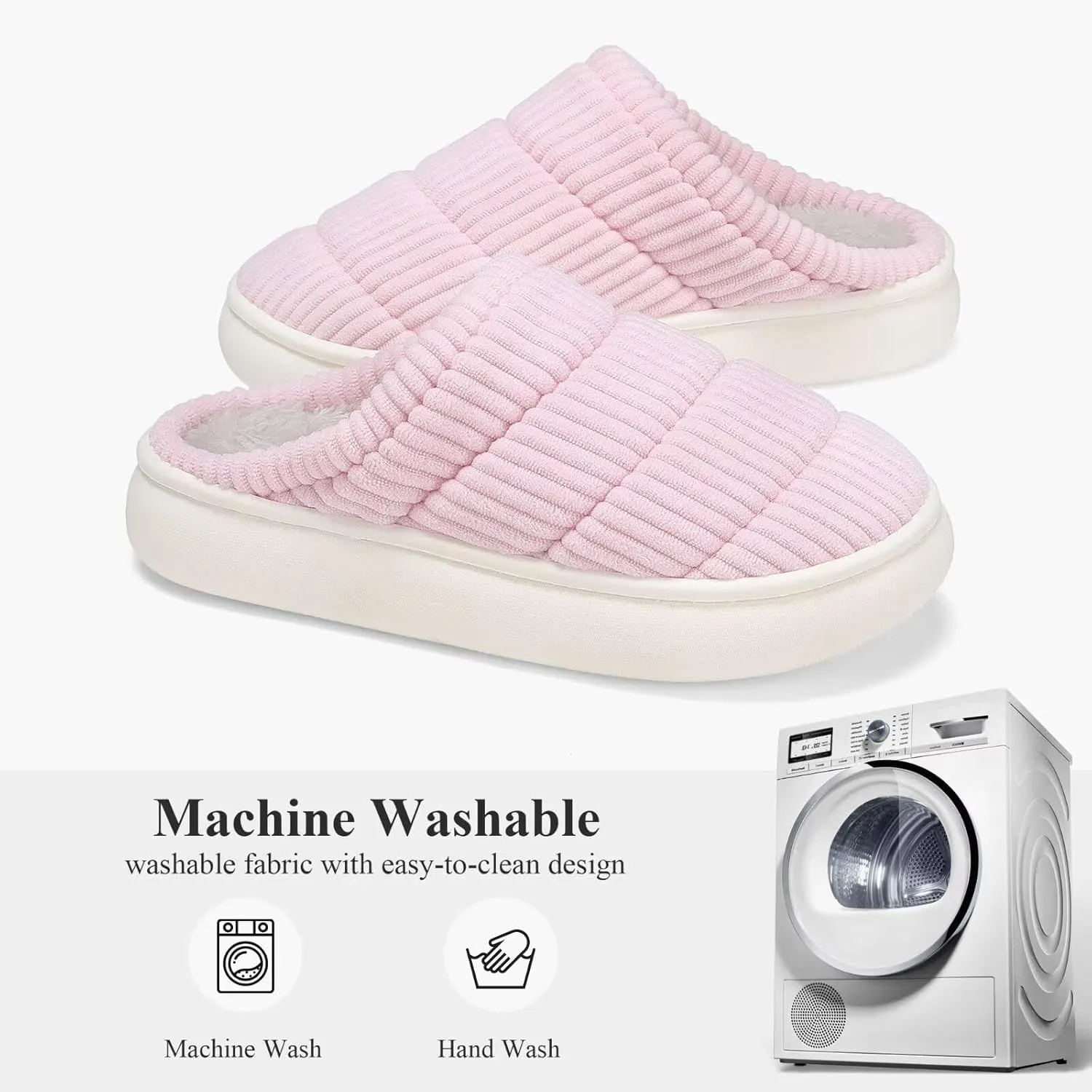NineCiFun Womens House Shoes Warm Memory Foam Slippers for Women Indoor Soft Fleece Lined Womens Slippers