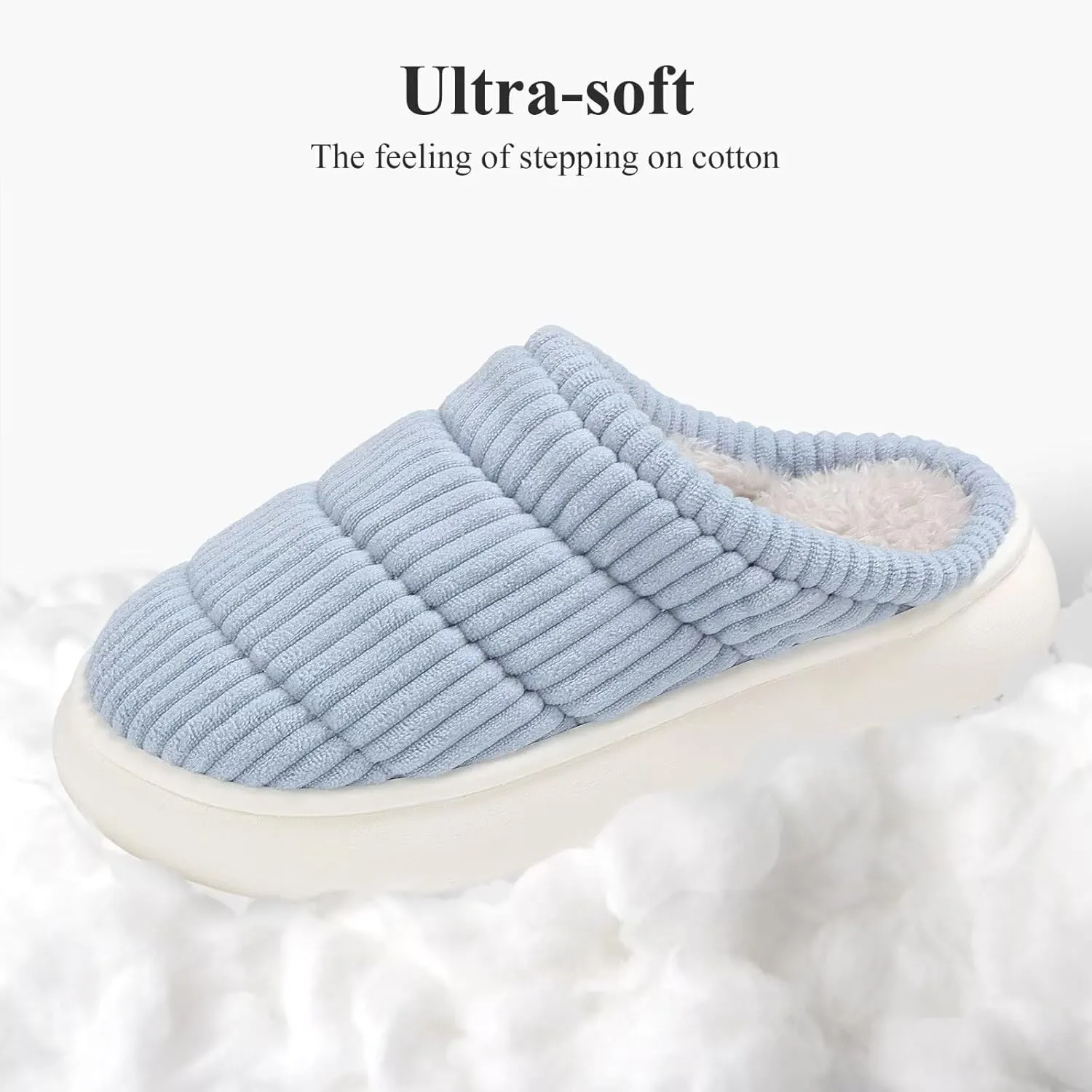 NineCiFun Womens House Shoes Warm Memory Foam Slippers for Women Indoor Soft Fleece Lined Womens Slippers