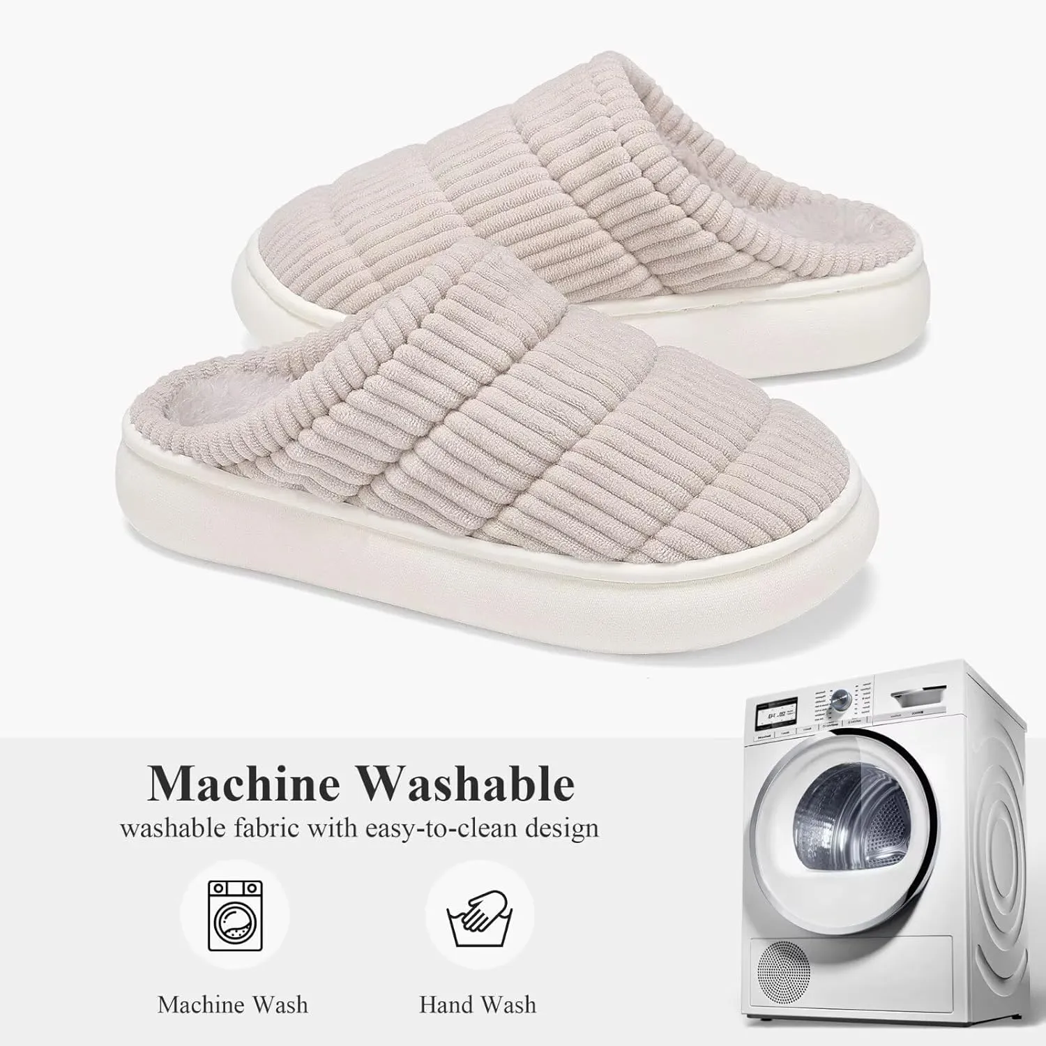 NineCiFun Womens House Shoes Warm Memory Foam Slippers for Women Indoor Soft Fleece Lined Womens Slippers