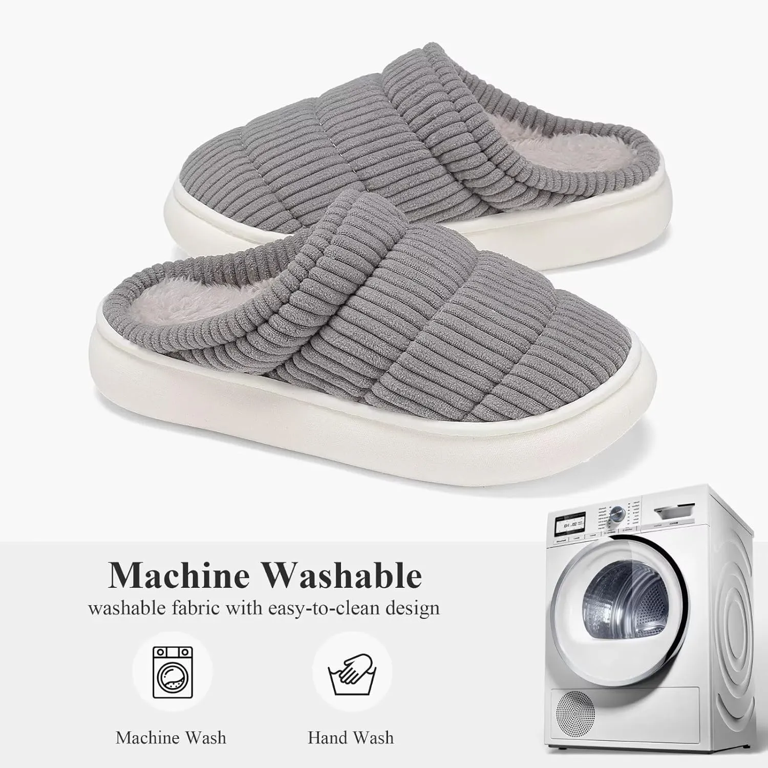 NineCiFun Womens House Shoes Warm Memory Foam Slippers for Women Indoor Soft Fleece Lined Womens Slippers