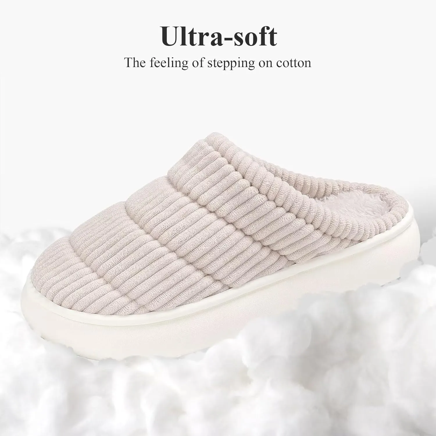 NineCiFun Womens House Shoes Warm Memory Foam Slippers for Women Indoor Soft Fleece Lined Womens Slippers