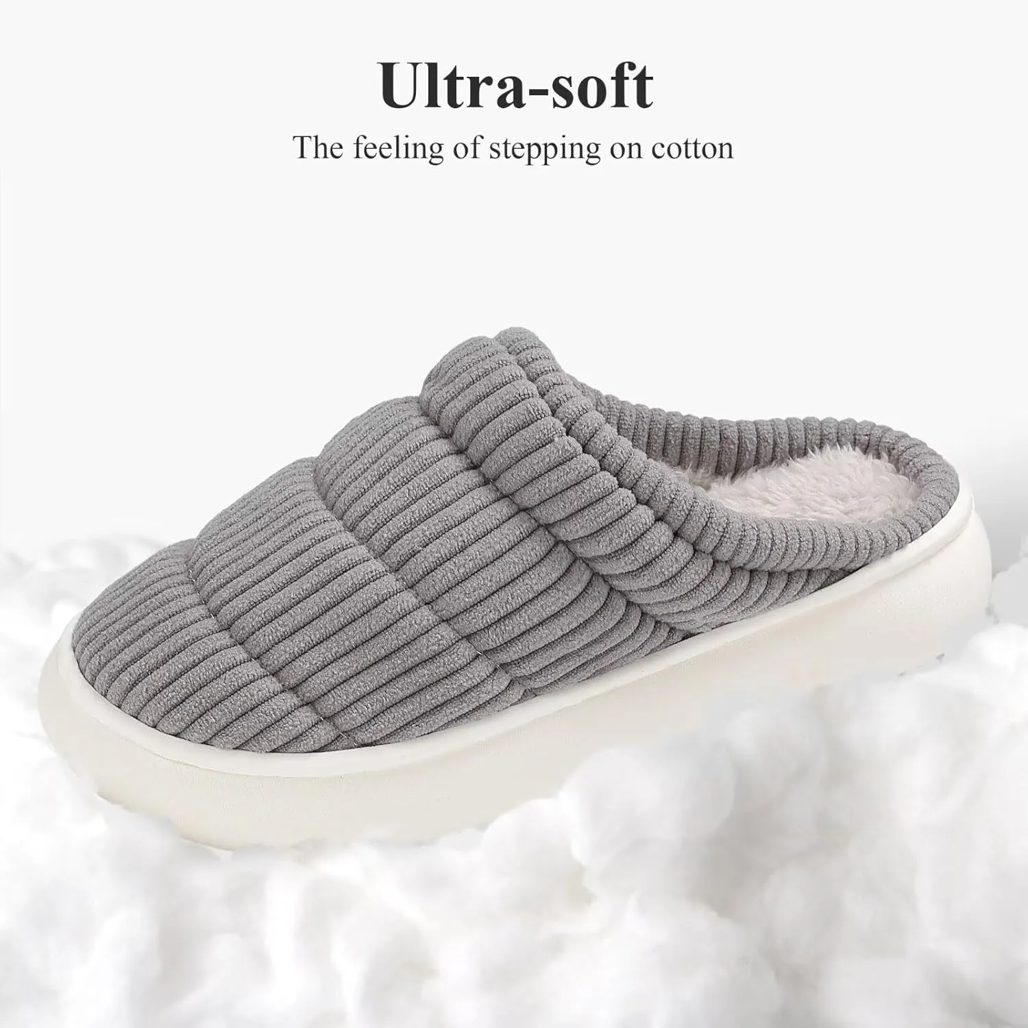 NineCiFun Womens House Shoes Warm Memory Foam Slippers for Women Indoor Soft Fleece Lined Womens Slippers
