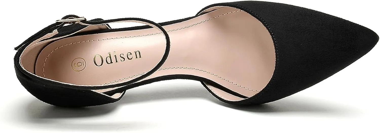 Odisen Women's Closed Toe Heels Pumps