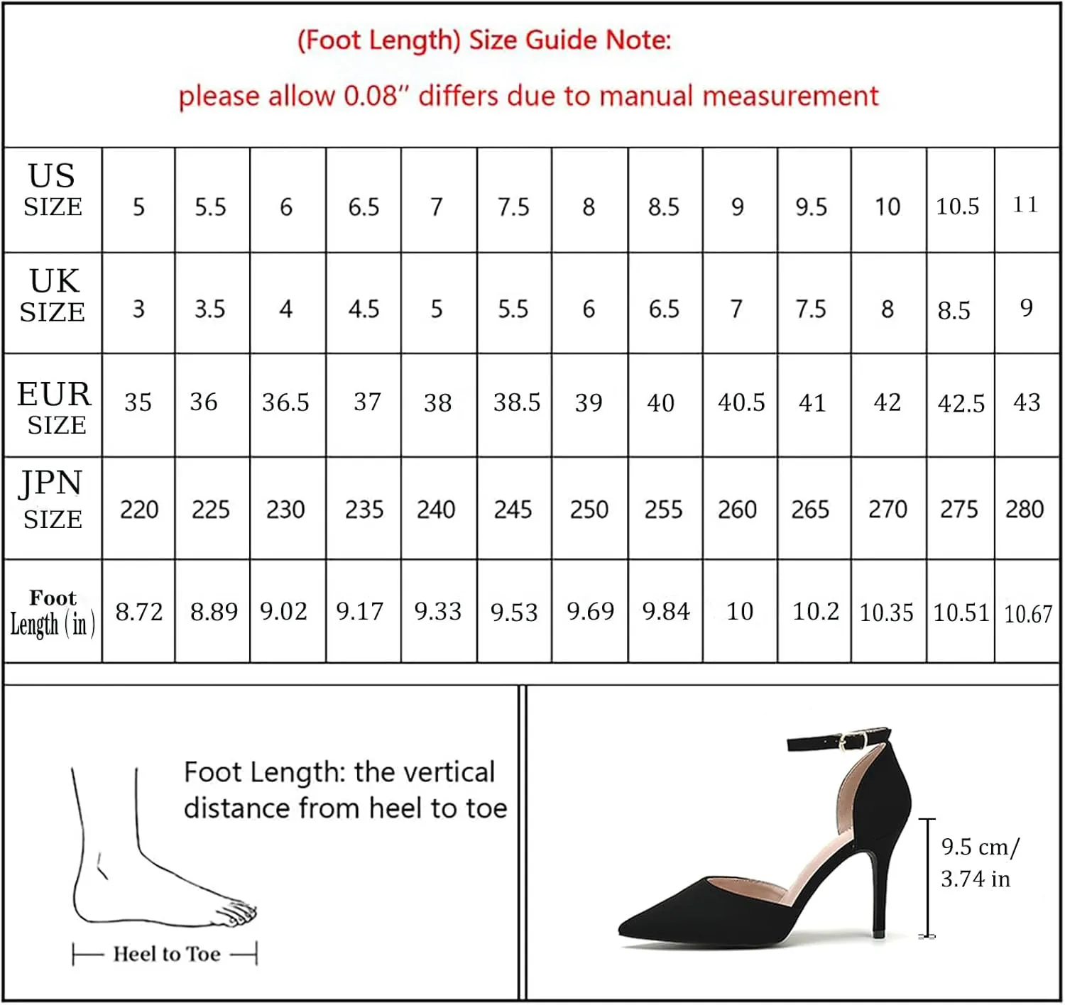 Odisen Women's Closed Toe Heels Pumps