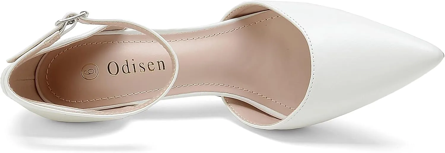 Odisen Women's Closed Toe Heels Pumps