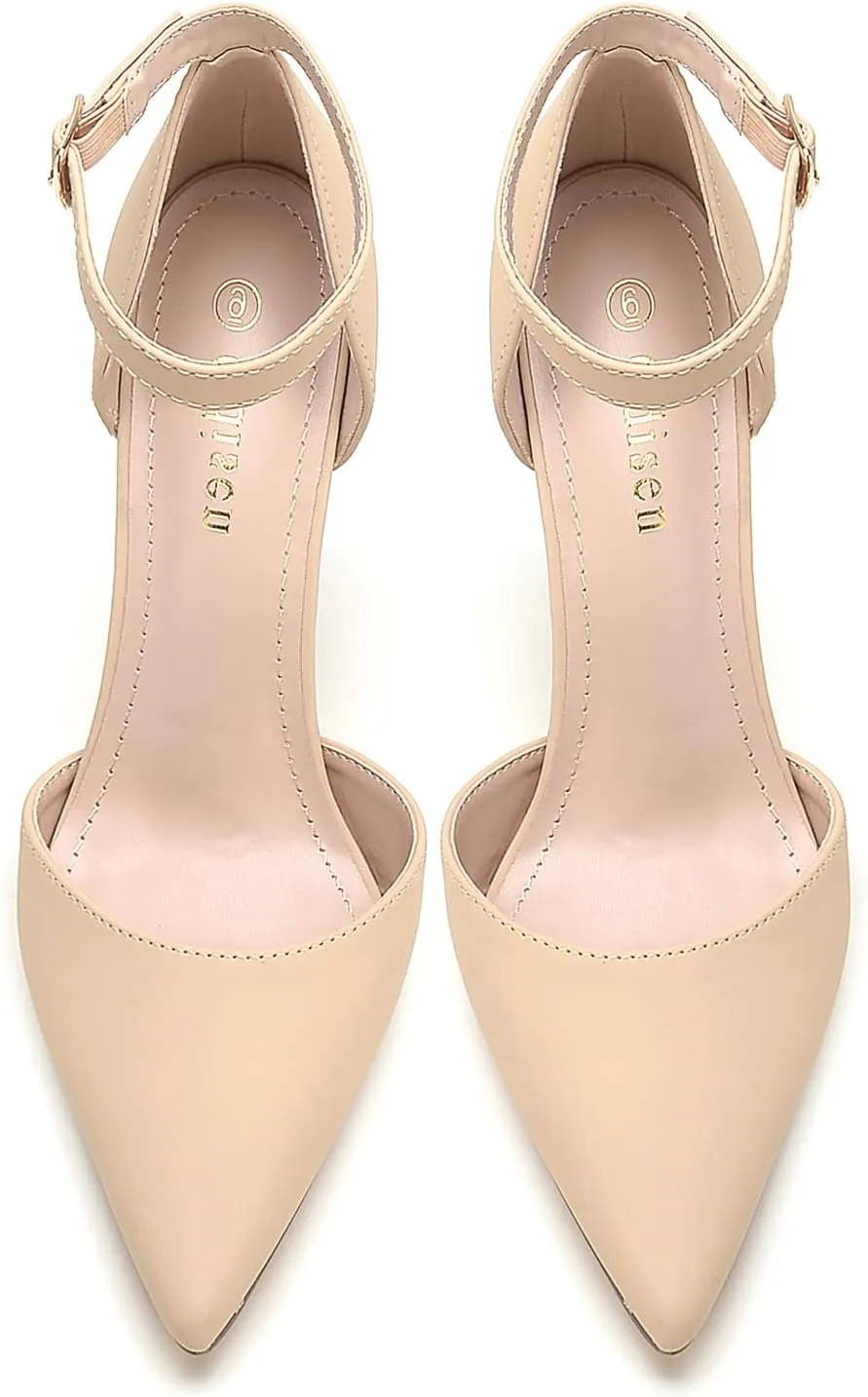 Odisen Women's Closed Toe Heels Pumps
