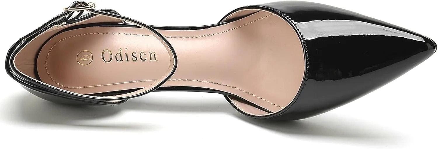 Odisen Women's Closed Toe Heels Pumps