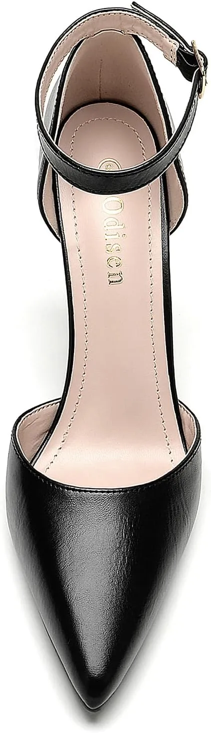 Odisen Women's Closed Toe Heels Pumps