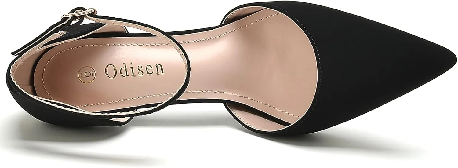 Odisen Women's Closed Toe Heels Pumps