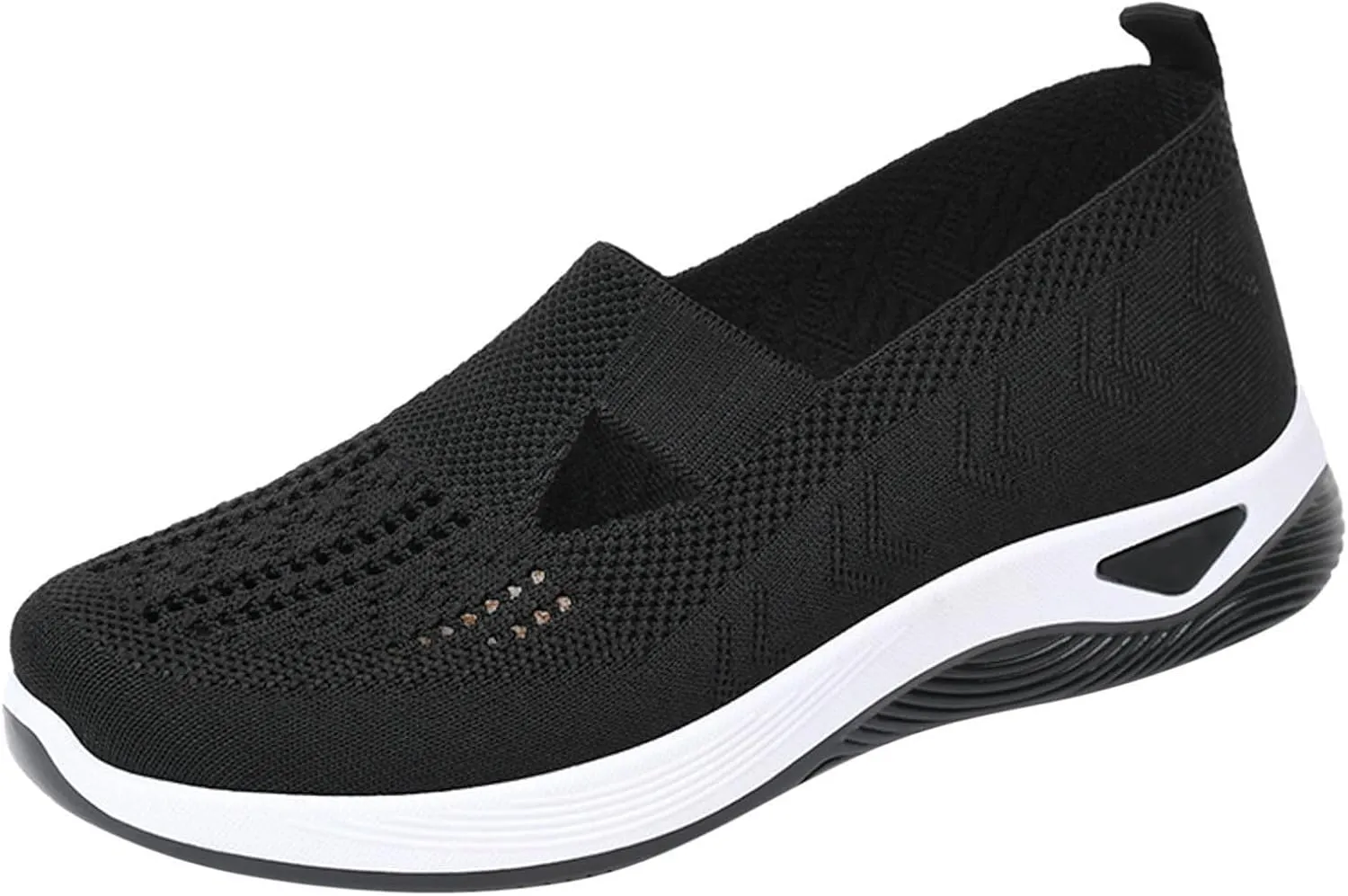 Orthopedic Casual Shoes for Women Slip On Sneakers with Arch Support Comfortable Walking Loafers Plantar Fasciitis Relief Foot Heel Pain Diabetic Feet