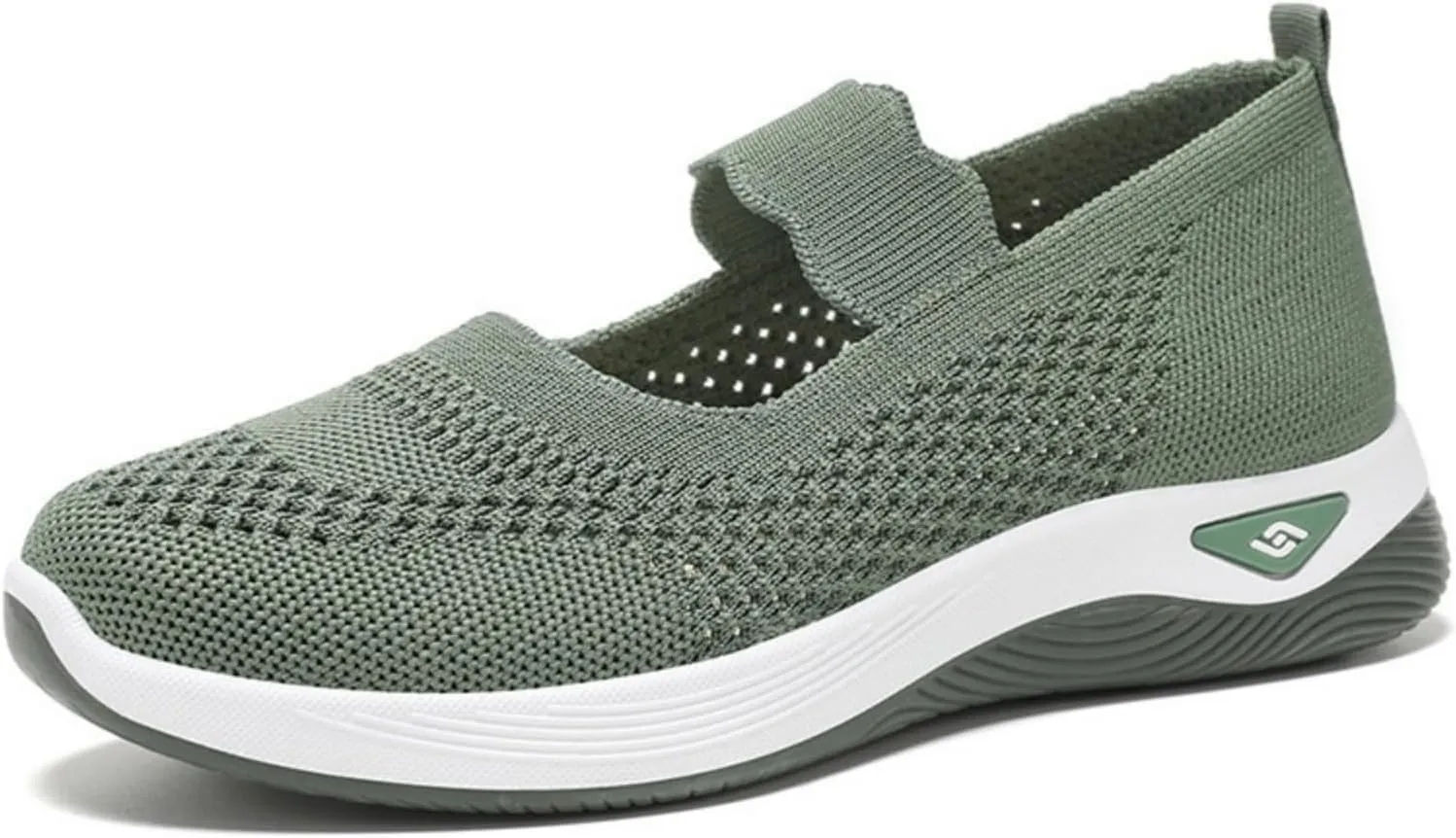 Orthopedic Shoes for Women Walking Shoes Comfortable Breathable Knit Slip On Sneakers Soft Orthopedic Slip-On Indoor Outdoor Casual Shoe Lightweight Wide Width Soft Sole Arch Support Non-Slip Shoe