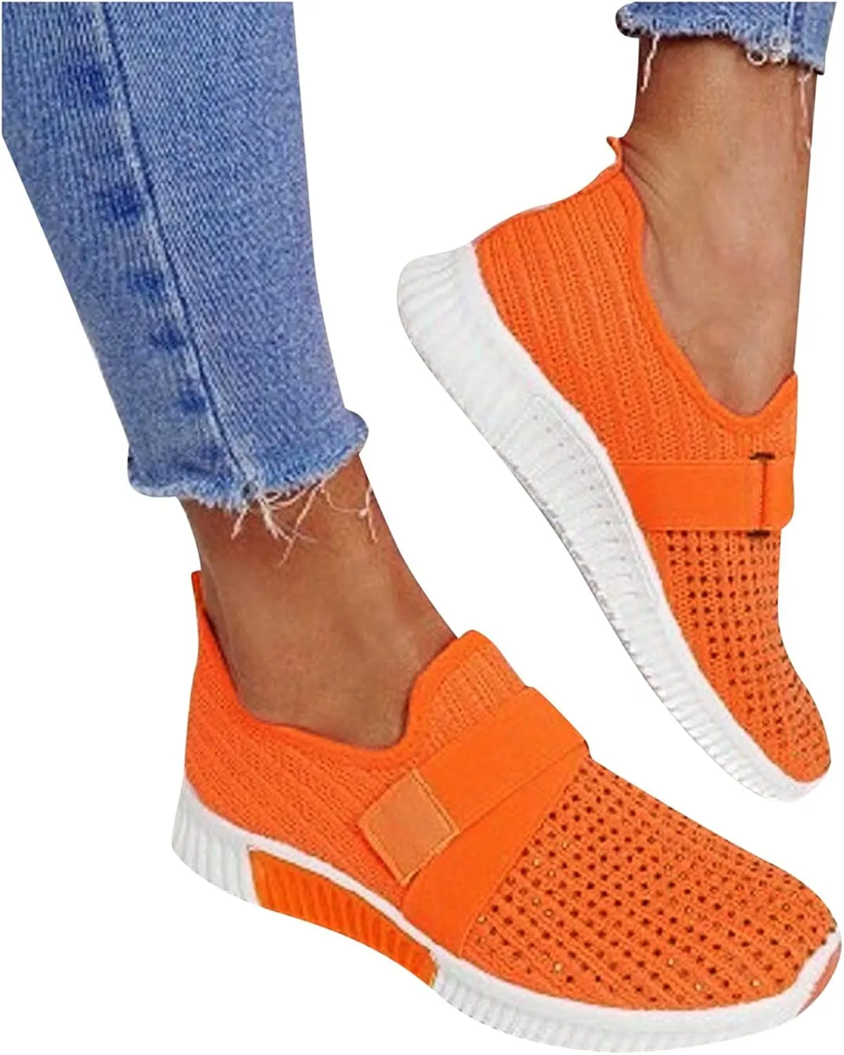 Orthopedic Slip On Shoes for Foot Pain Relief Womens Walking Sneakers with Arch Support Comfortable Casual Loafers Plantar Fasciitis Diabetic Feet